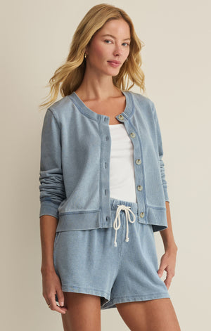 Daily Knit Denim Cardigan B Z SUPPLY