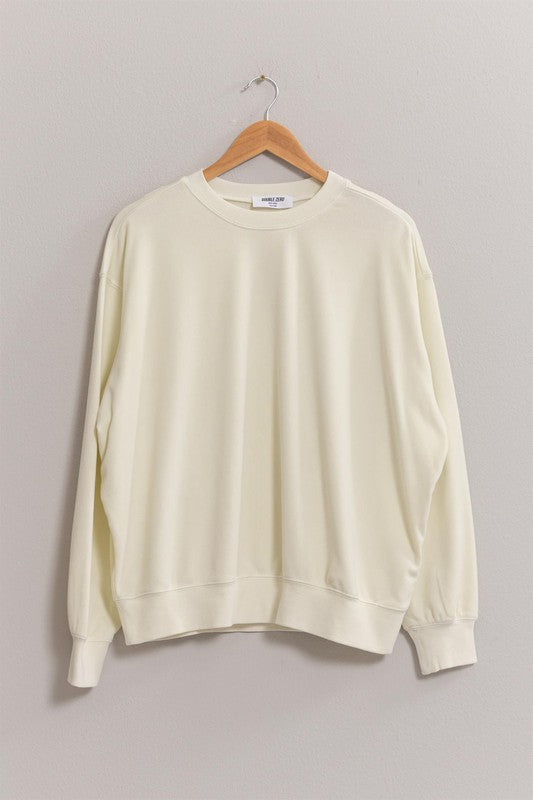 Harem Honey Drop Shoulder Soft pull over sweatshirt