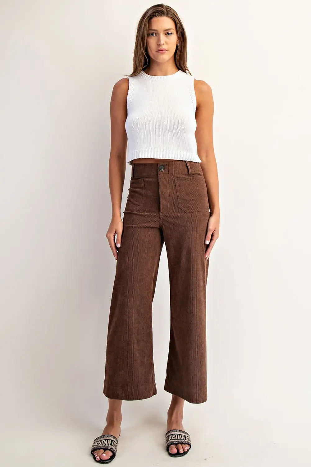 Chloe Corduroy Pocket Pants