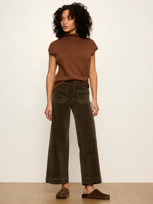 Chelsea Wide Leg Corduroy Pant in Kalamata