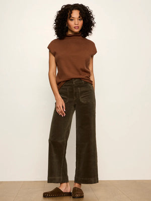 Chelsea Wide Leg Corduroy Pant in Kalamata
