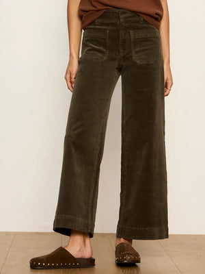 Chelsea Wide Leg Corduroy Pant in Kalamata