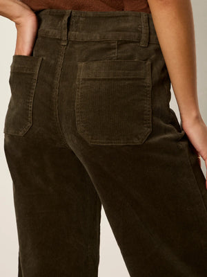 Chelsea Wide Leg Corduroy Pant in Kalamata