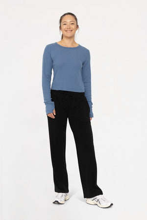 Nancy No Brainer Ribbed LS Top W/Thumbholes 2 colors!!