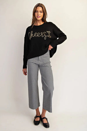 Cheers to you Beaded Sweater