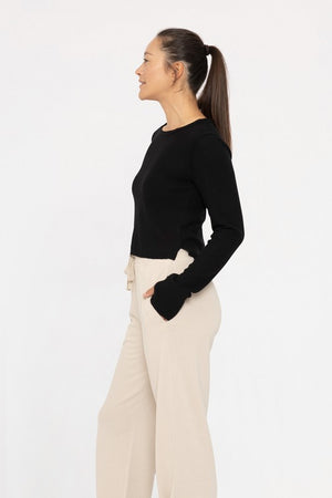 Nancy No Brainer Ribbed LS Top W/Thumbholes 2 colors!!