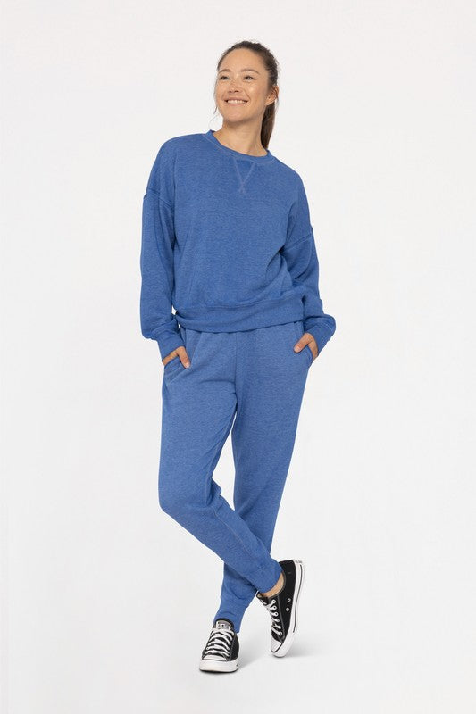 Team Blue deep V-neck sweatshirt or Joggers