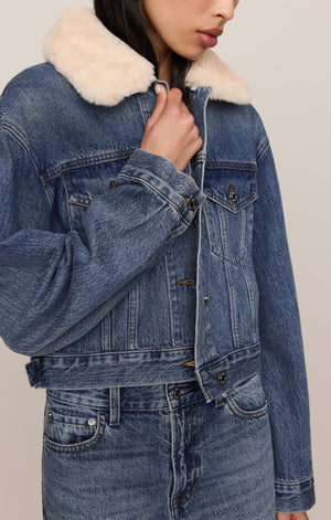 The Daily Fur Denim Jacket By Z Supply
