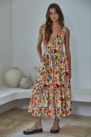 Flowers and Flutters Garden Party Dress