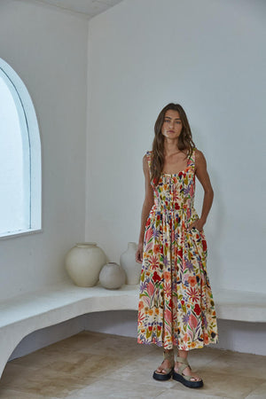 Flowers and Flutters Garden Party Dress
