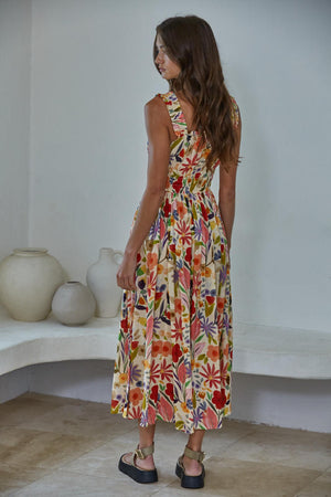 Flowers and Flutters Garden Party Dress