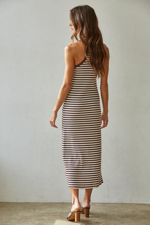 Marley Midi Striped Ribbed Knit Dress (2 colors)