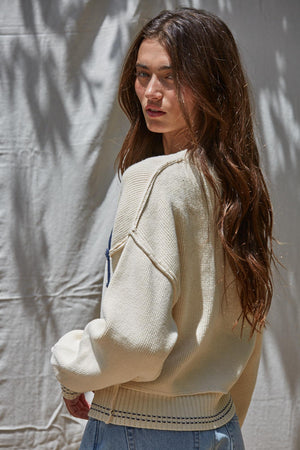 USA Embroidered Sweater