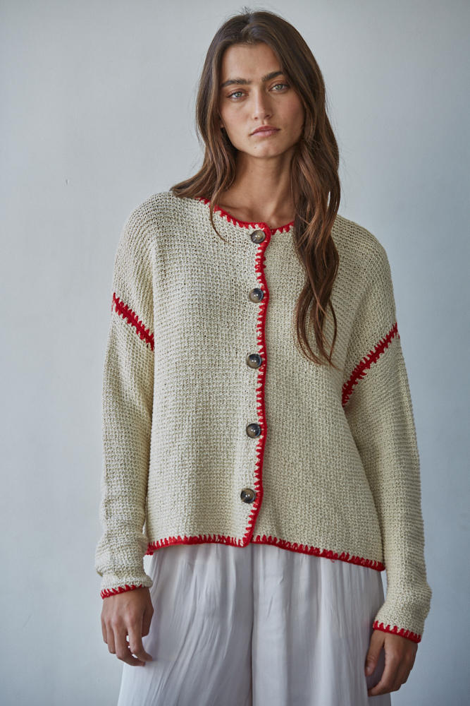 Stacey Stitched Cardigan