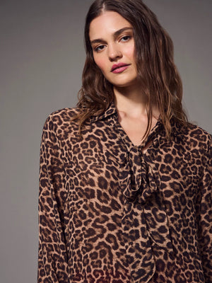 Front Row Scarf Blouse