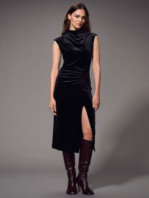 Modern Velvet Midi Dress