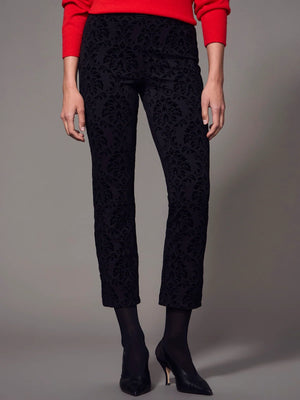Demi Flocked Carnaby Crop Pant