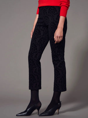 Demi Flocked Carnaby Crop Pant