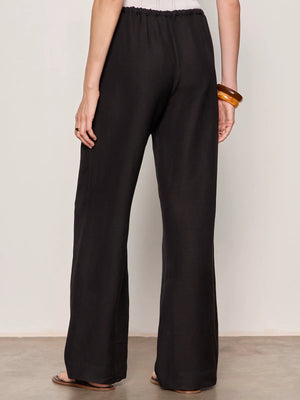 Shoreline Linen Pants in Black