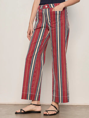 Sally Striped Mariner Denim Jeans