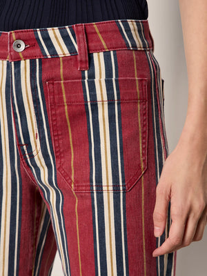 Sally Striped Mariner Denim Jeans
