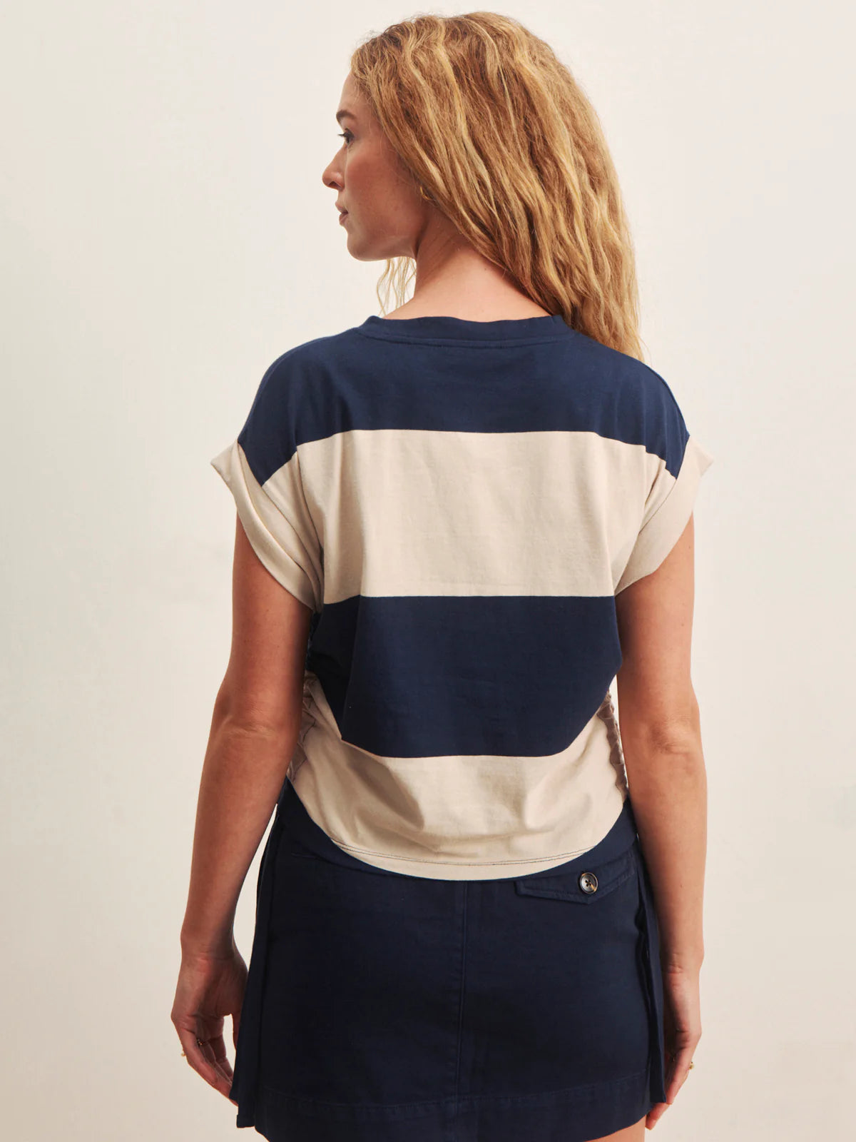 All Day Ruched Elevated organic cotton tee