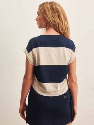 All Day Ruched Elevated organic cotton tee