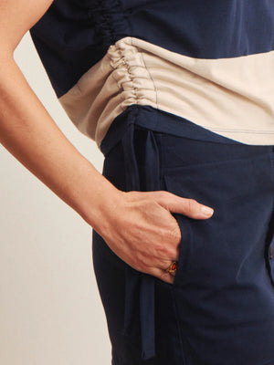 All Day Ruched Elevated organic cotton tee