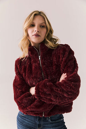 Elanor Elegant Fur Zip up Jacket