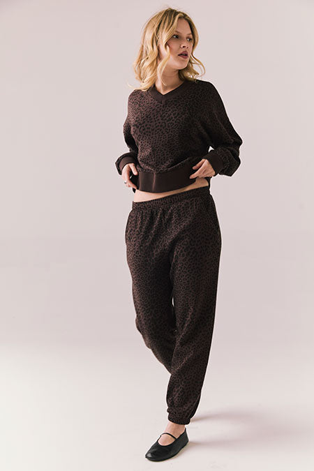 Lady in Leopard Soft Sweatshirt/Hoodie/Joggers (sold Separtely)