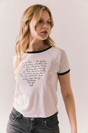 I Heart NY, Paris, Amsterdam, London Graphic Tee