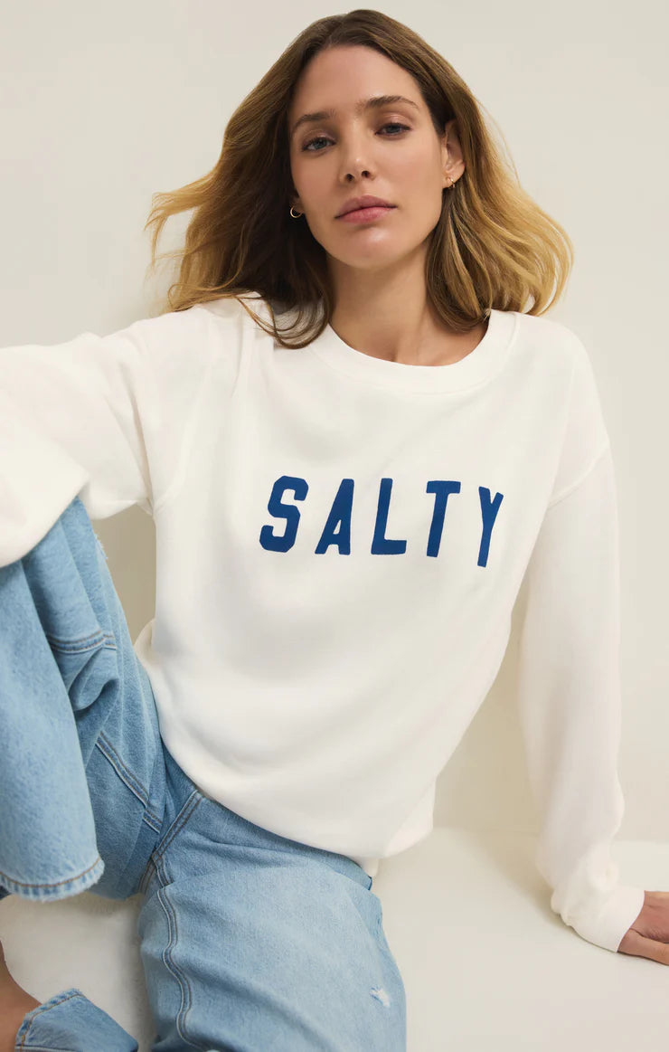 Salty Boyfriend Sweatshirt By Z Supply