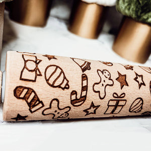 Holiday Rolling Pin Set 4 options!