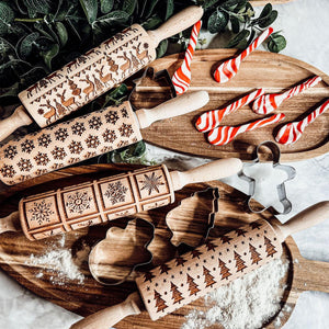 Holiday Rolling Pin Set 4 options!