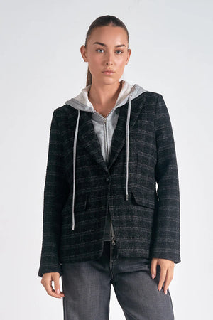 Harper Blazer Hoodie Jacket (removeable hoodie)