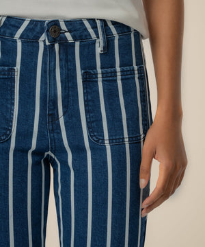 Kelsey Denim Flare Pants by KUT