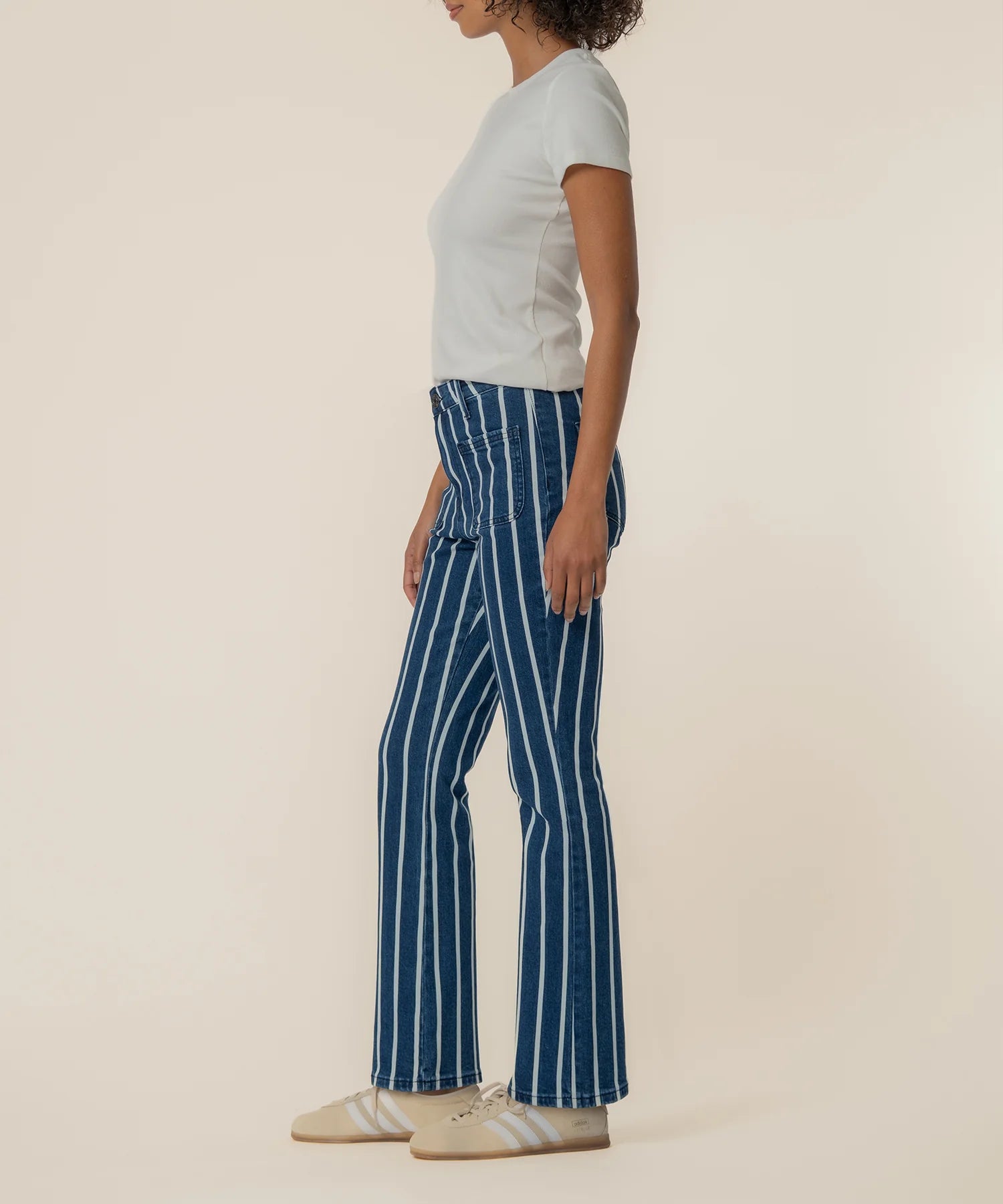 Kelsey Denim Flare Pants by KUT