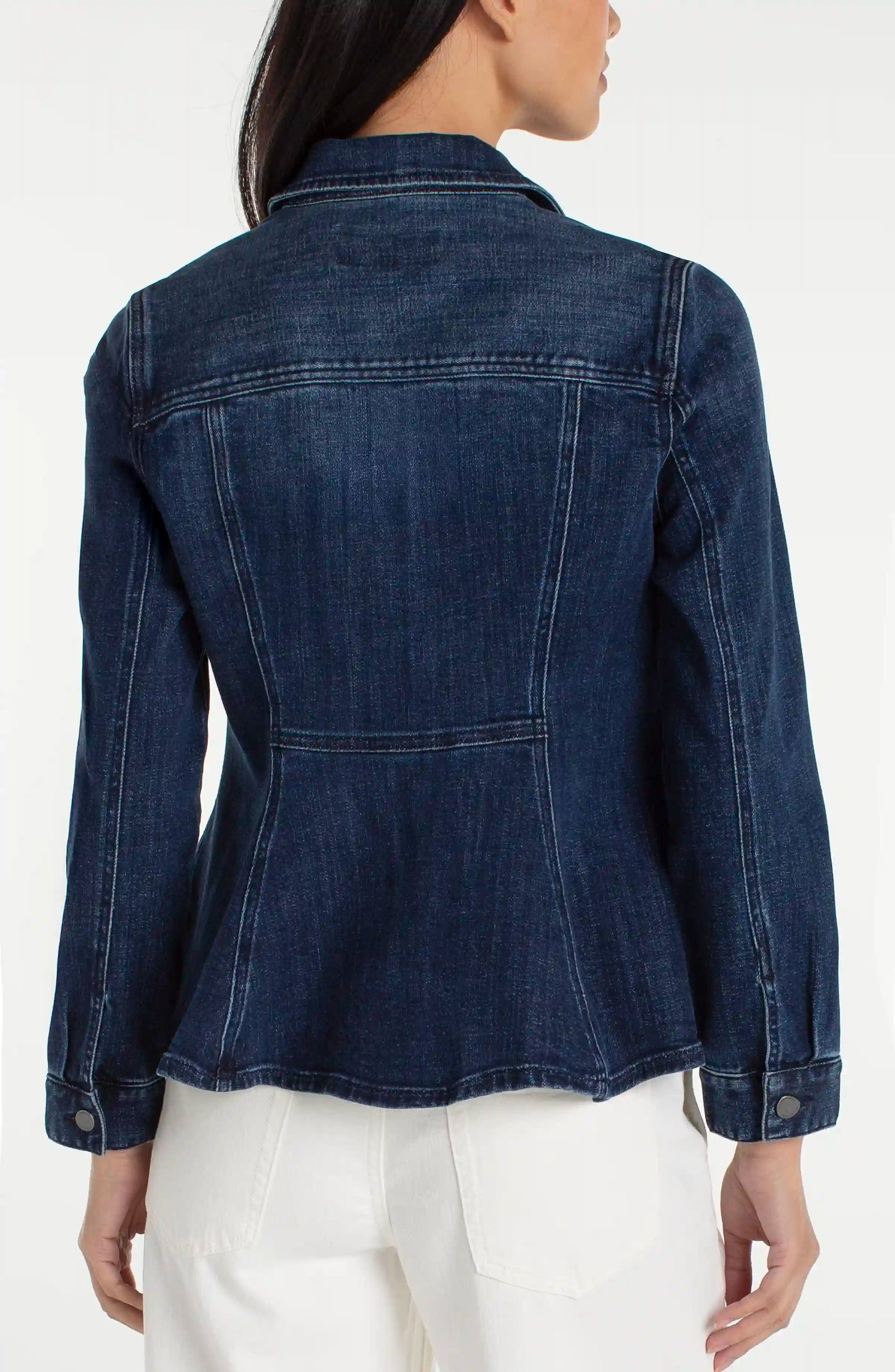 Fit and Flare Trucker Jacket