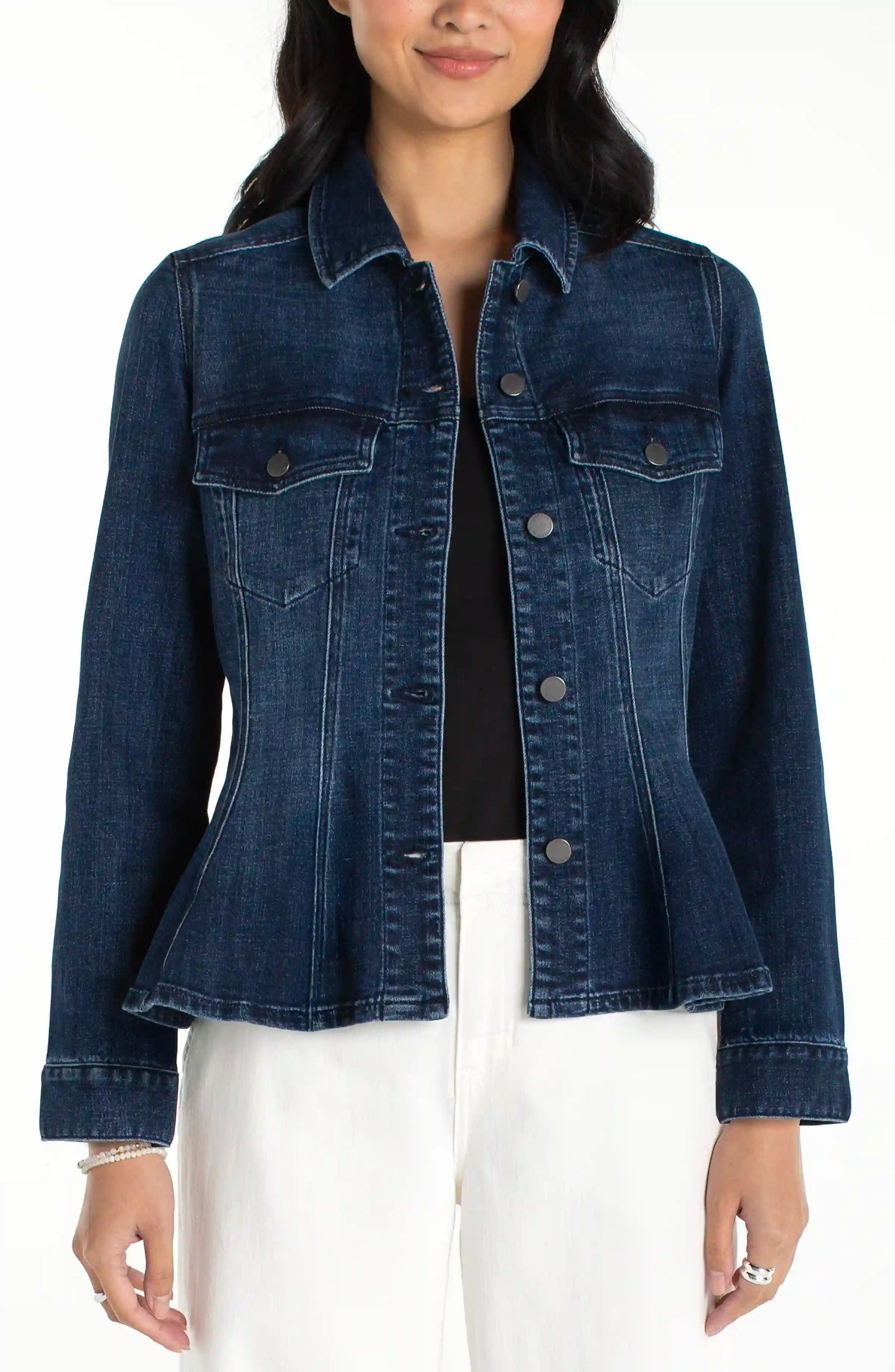 Fit and Flare Trucker Jacket