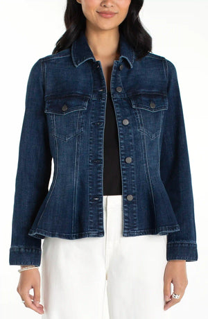 Fit and Flare Trucker Jacket