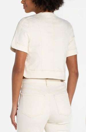 The Madison Short Sleeve Denim Jacket (Stretchy)