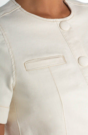 The Madison Short Sleeve Denim Jacket (Stretchy)