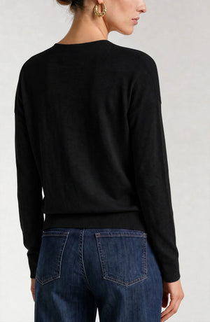 Bethany Beautiful Drape Top Mixed Median Sweater (3 colors)