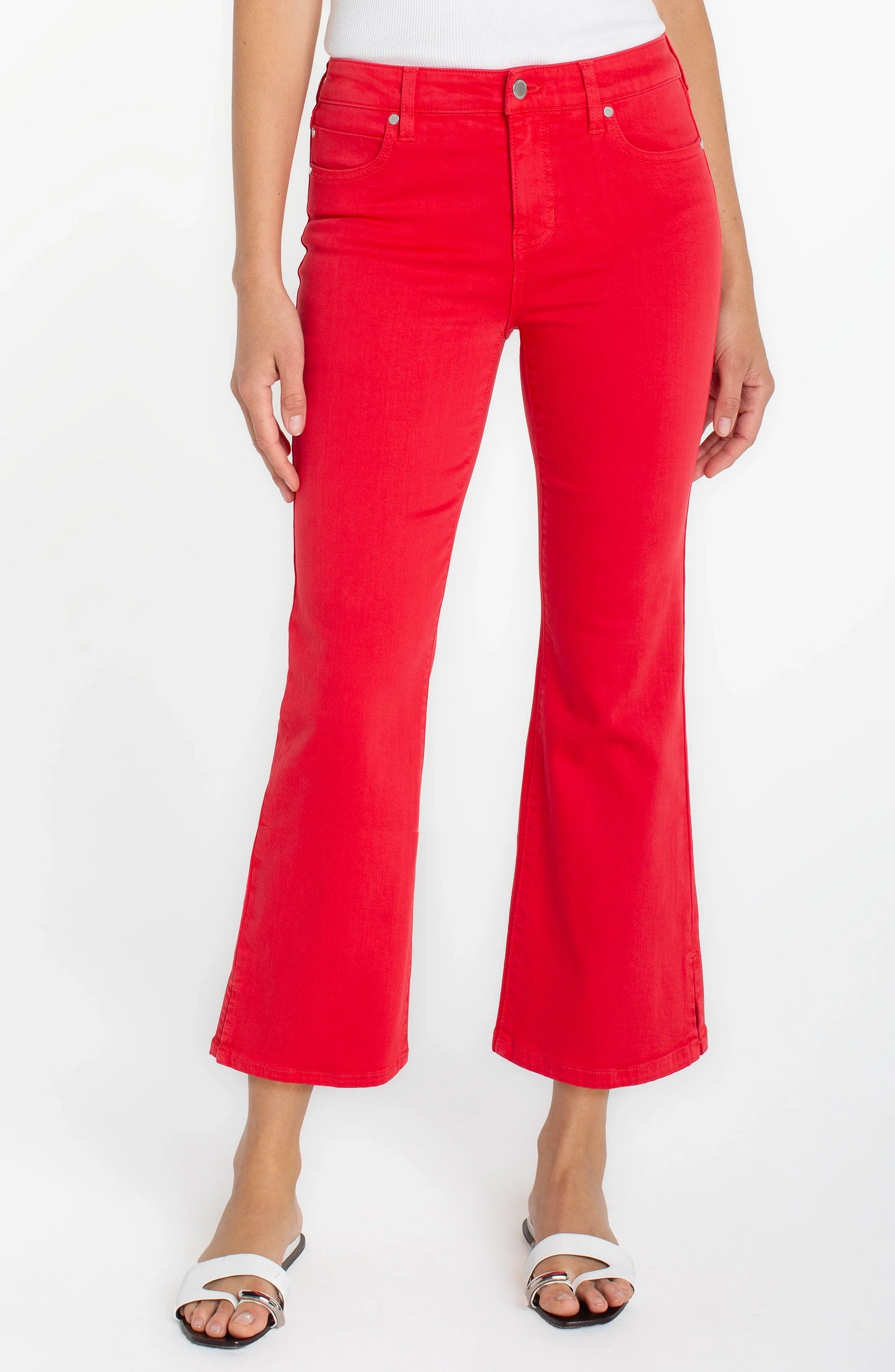 Ruby in Red cropped Denim Jeans