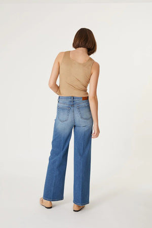 Hudson Wide Leg Denim 30 inseam