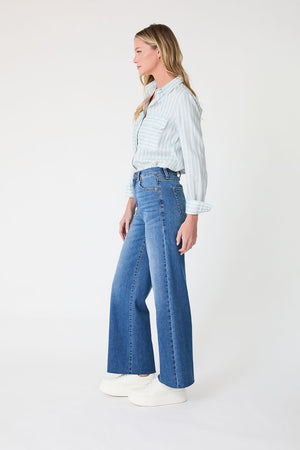 Hudson Wide Leg Denim 30 inseam