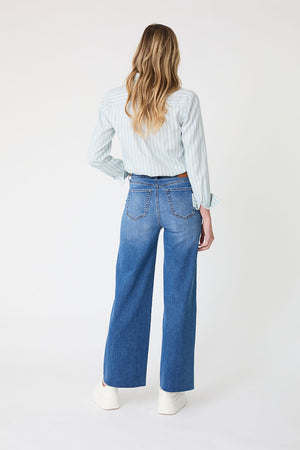 Hudson Wide Leg Denim 30 inseam
