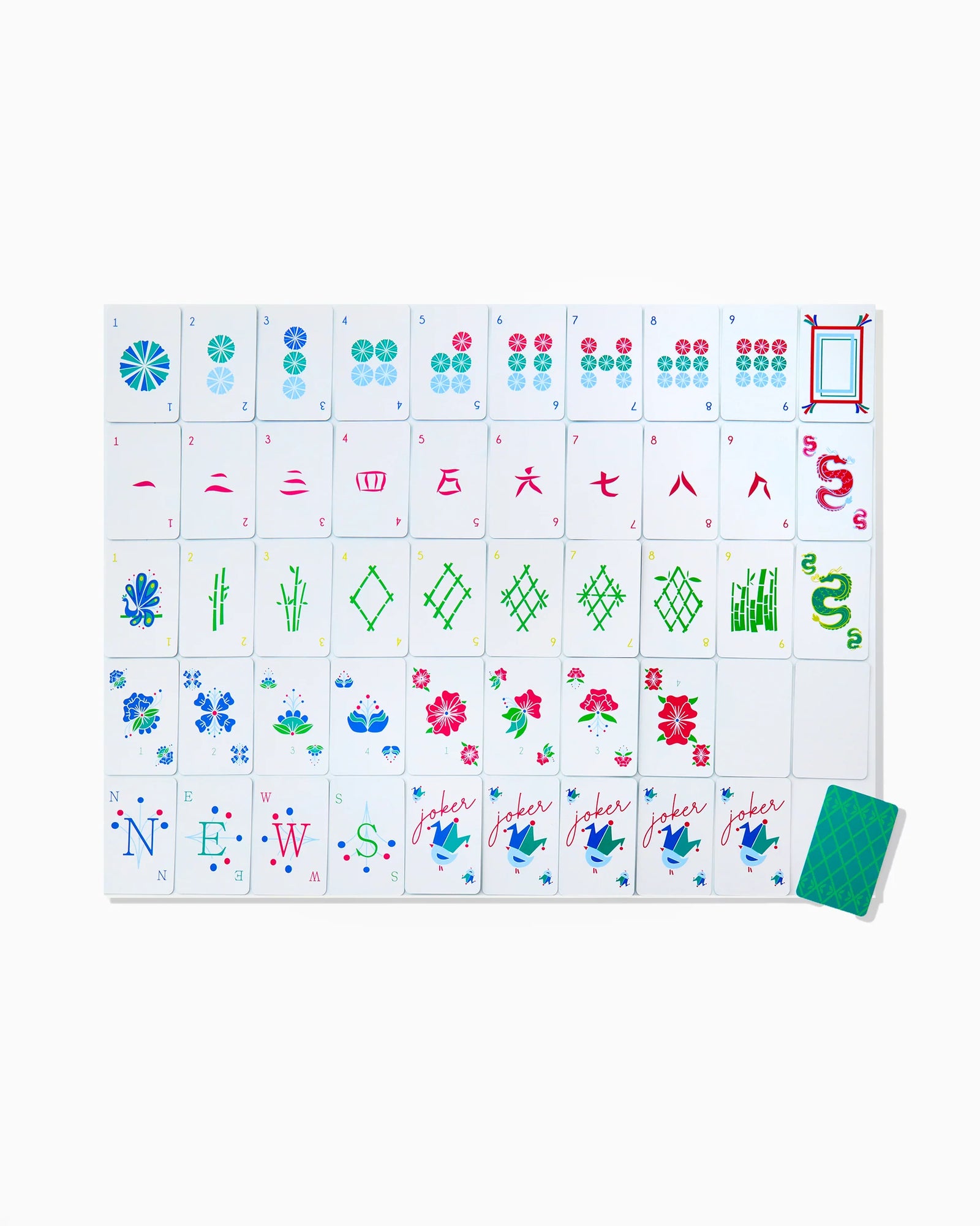 Oh My Mahjong Birdie Playing Cards