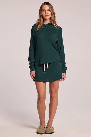 RaeLynn Waffle Knit Hoodie and Skorts