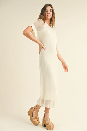 Every Occasion Knitted Dress with Slip